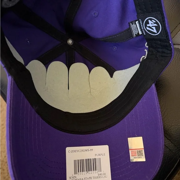 47 Brand Purple LSU Cap with Black Brim - Picture 2 of 4